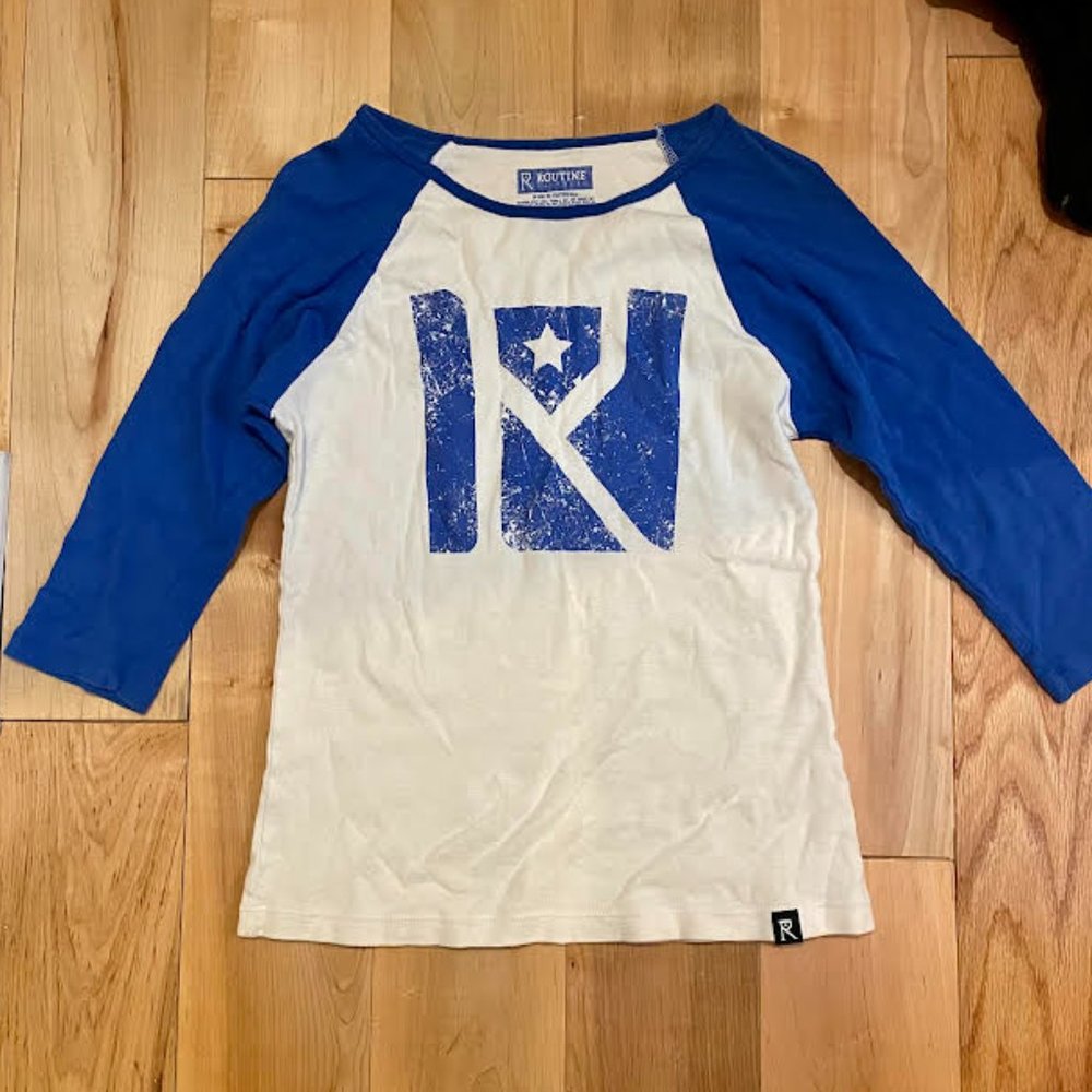 Routine Baseball 3/4 Sleeve Shirt: Size M